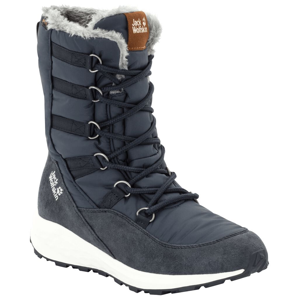 Jack Wolfskin NEVADA TEXAPORE ψηλα μποτεσ χειμωνασ γυναικεια βαθυ μπλε/ασπρα | GR0438171